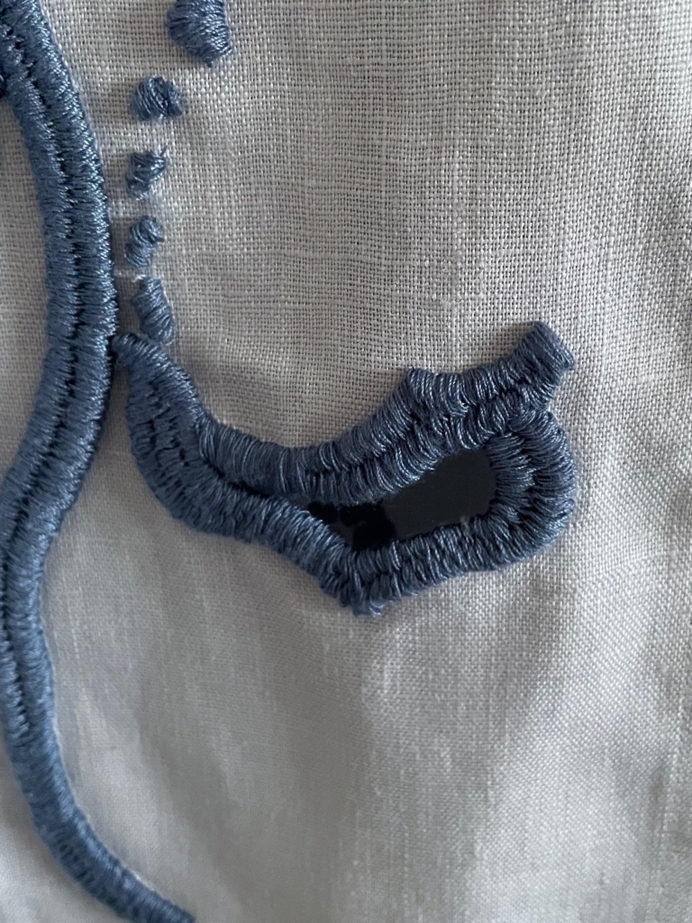 Dorothee Schumacher Intricately Embroidered 100% Linen Beauty Button Down Shirt - Picture 8 of 15